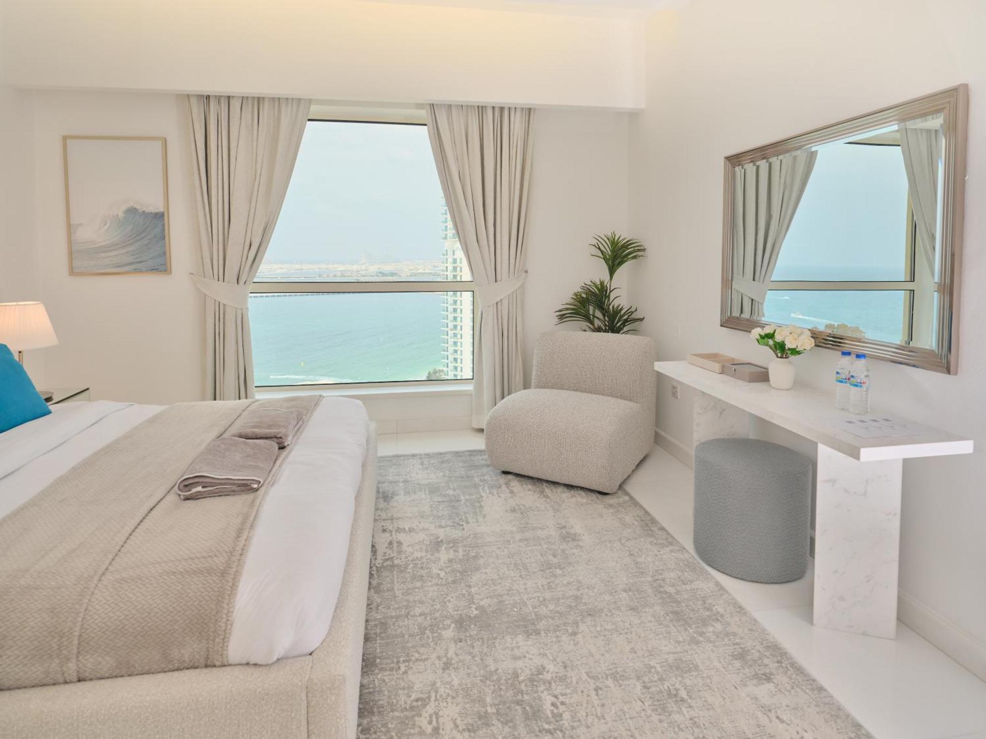 Jbr Beachfront Luxe Apartment All Rooms Sea Facing دبي المظهر الخارجي الصورة