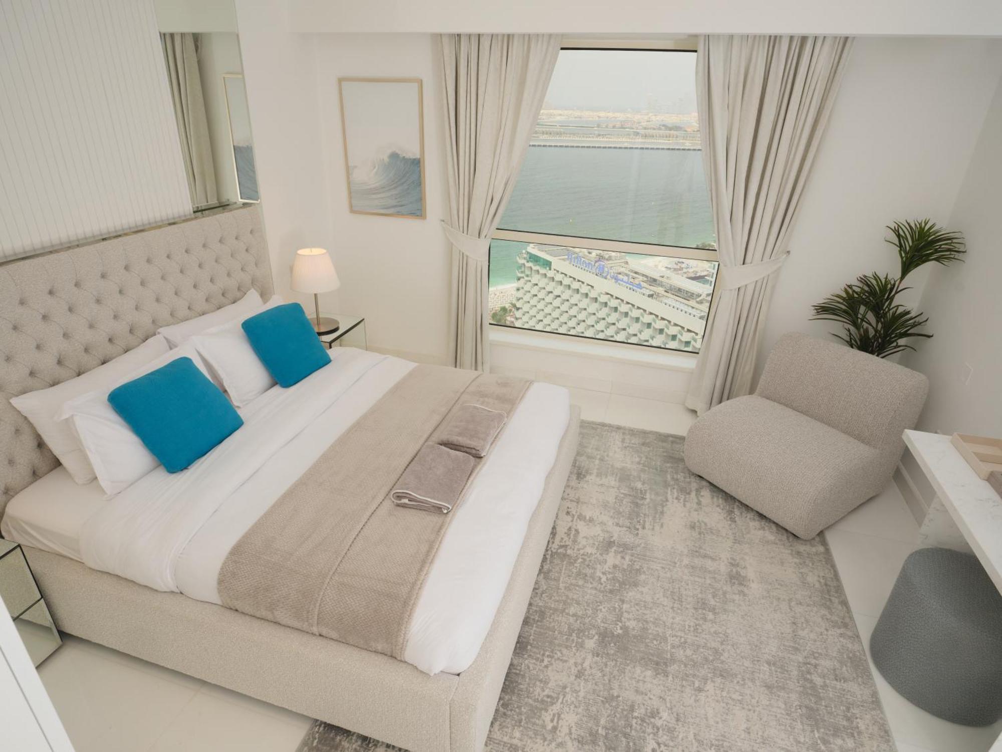 Jbr Beachfront Luxe Apartment All Rooms Sea Facing دبي المظهر الخارجي الصورة