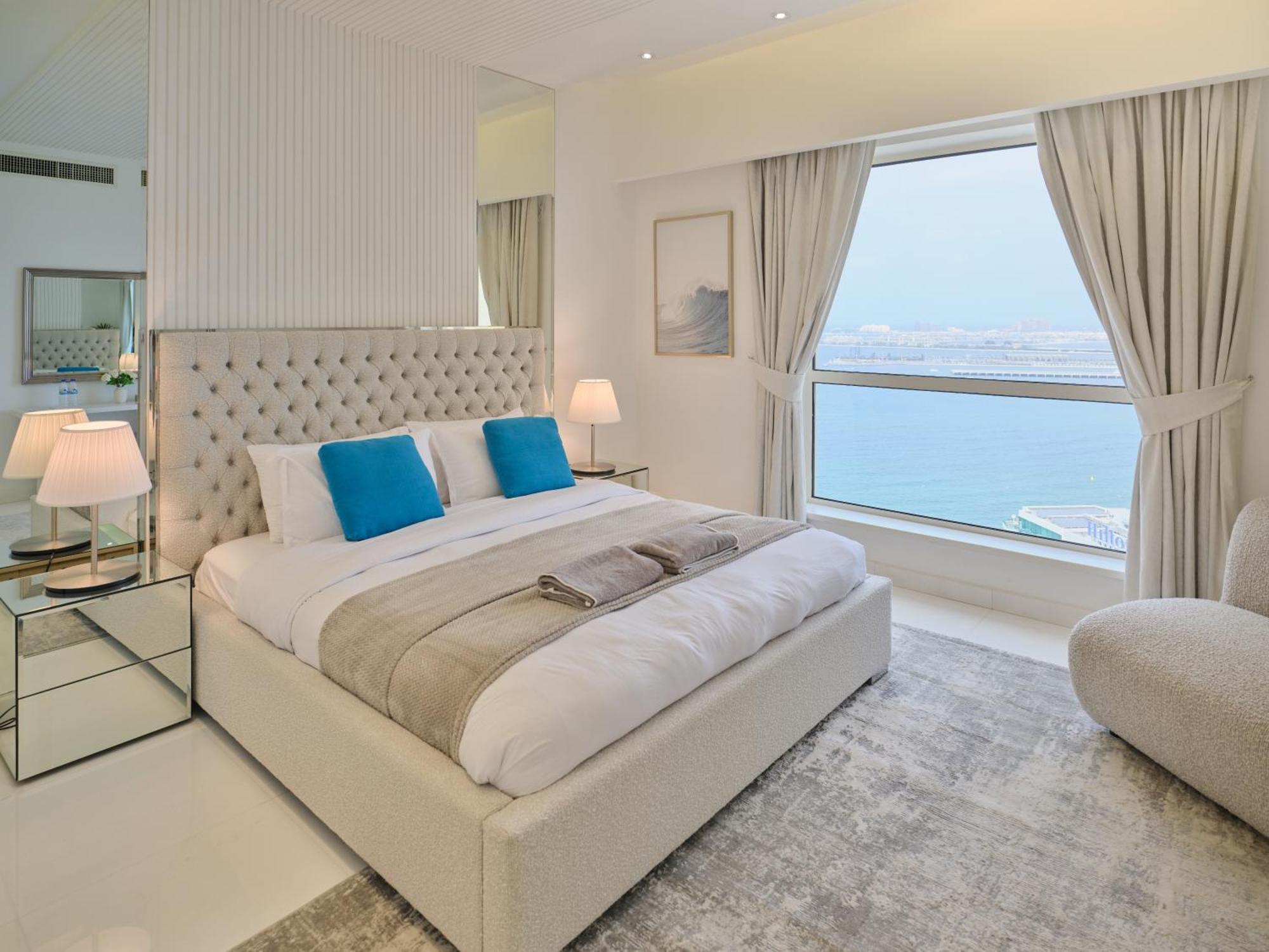 Jbr Beachfront Luxe Apartment All Rooms Sea Facing دبي المظهر الخارجي الصورة