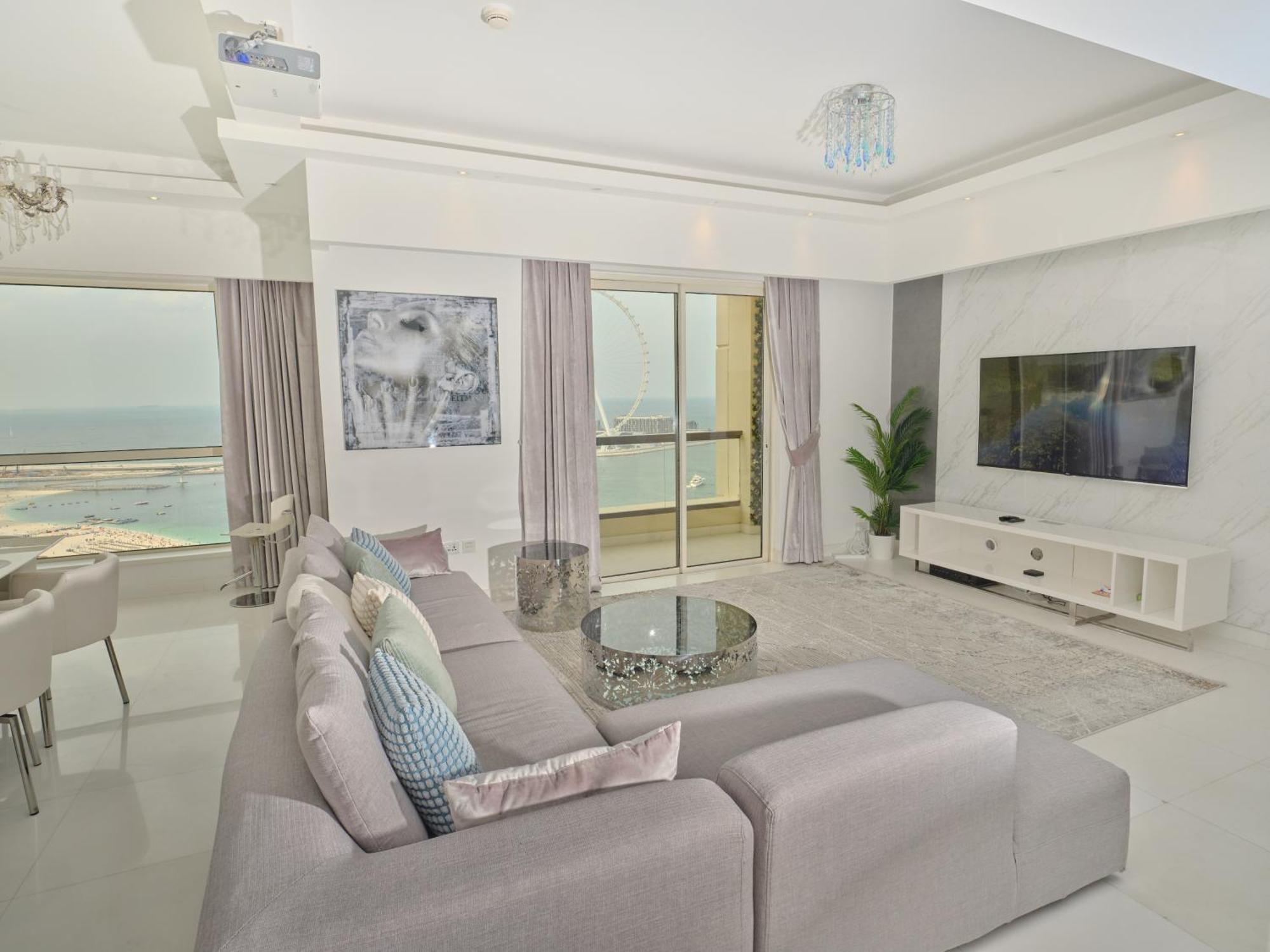Jbr Beachfront Luxe Apartment All Rooms Sea Facing دبي المظهر الخارجي الصورة