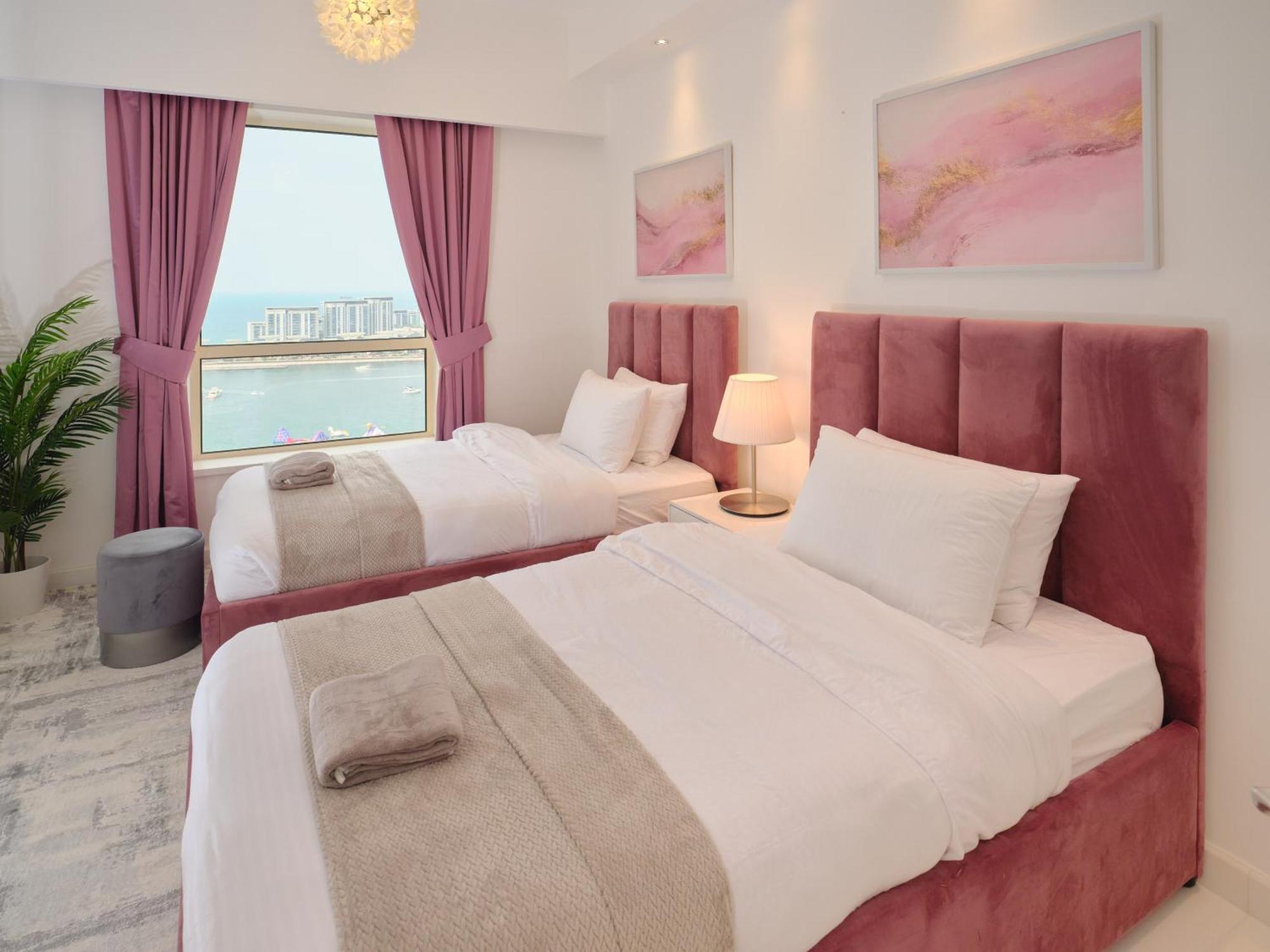 Jbr Beachfront Luxe Apartment All Rooms Sea Facing دبي المظهر الخارجي الصورة