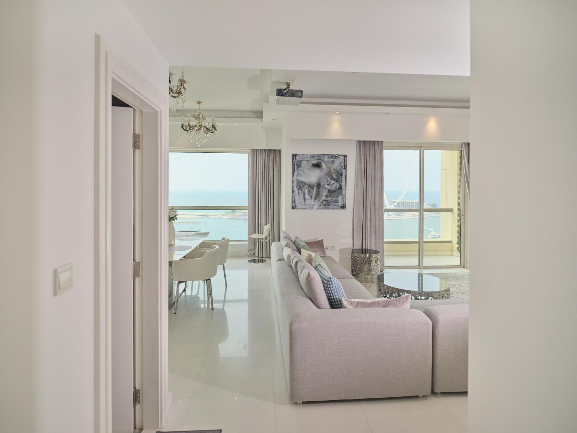 Jbr Beachfront Luxe Apartment All Rooms Sea Facing دبي المظهر الخارجي الصورة