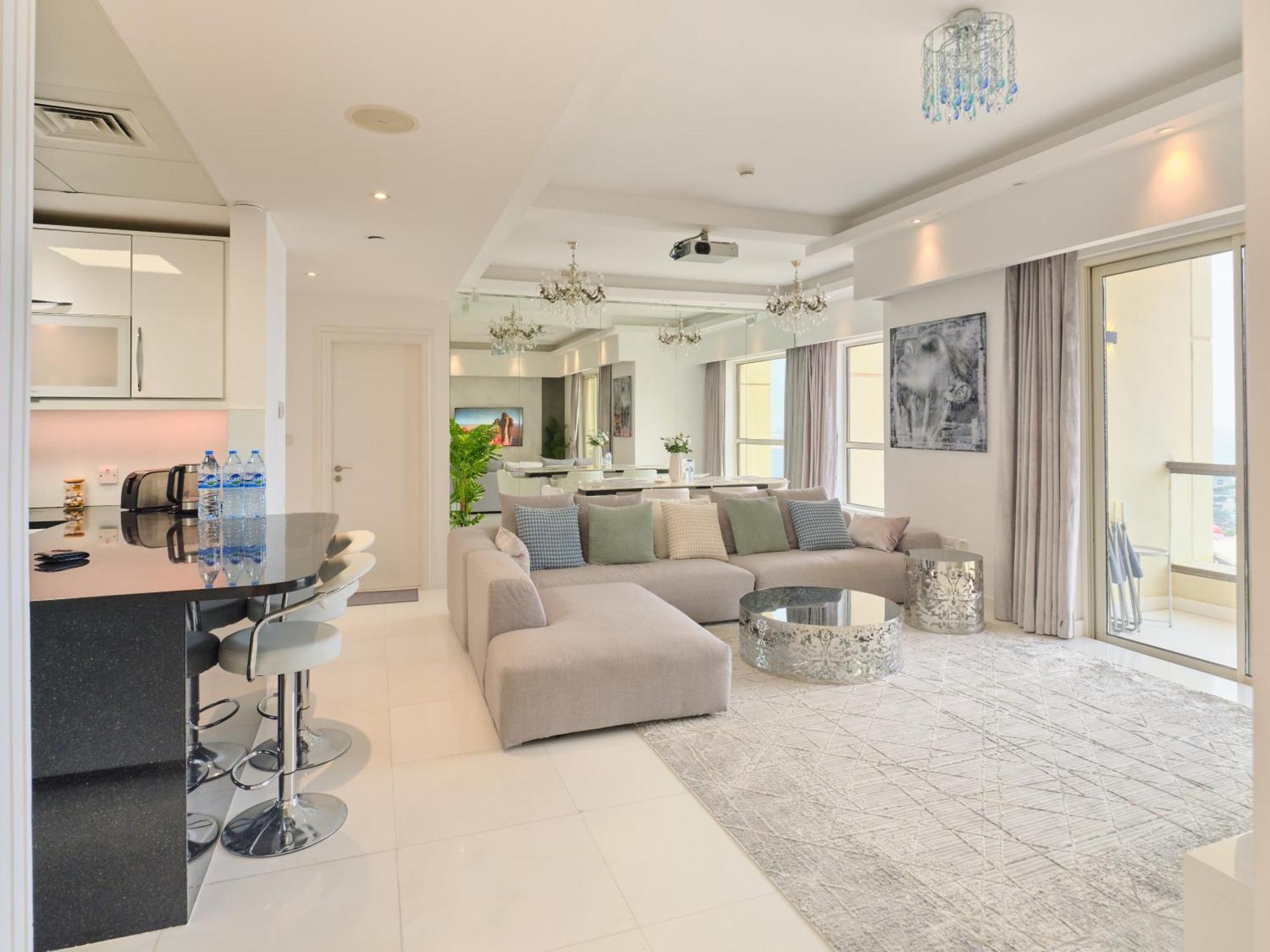 Jbr Beachfront Luxe Apartment All Rooms Sea Facing دبي المظهر الخارجي الصورة